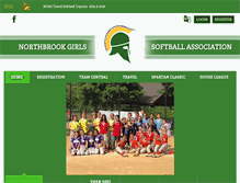 Tablet Screenshot of northbrooksoftball.com